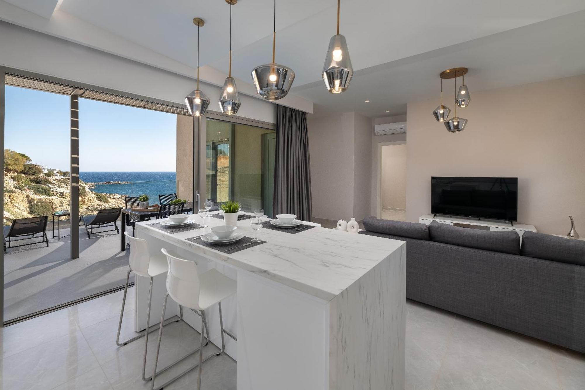 Aquamarine Luxury Suites Archangelos  Esterno foto